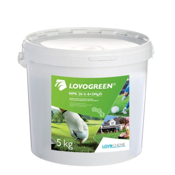 LOVOGREEN NPK 20-5-8 + 2 MGO GYEPTRÁGYA, 5 KG