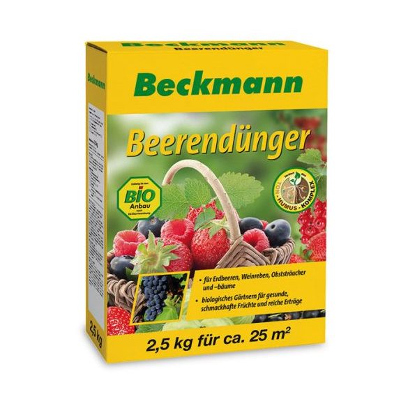 Beckmann szerves-ásványi növénytáp, eperhez, szőlőhöz és gyümölcsökhöz 2,5kg